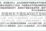 祥和实业：控股股东方面拟4000万至8000万元增持股份