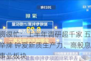 险资很忙：上半年调研超千家 五次出手举牌 钟爱新质生产力、高股息、公用事业板块