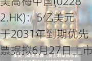 美高梅中国(02282.HK)：5亿美元于2031年到期优先票据拟6月27日上市生效