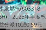 水发燃气(603318.SH)：2023年年度权益分派10派0.59元