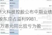 新火科技控股公布中期业绩 股东应占溢利9981.3万港元同比扭亏为盈