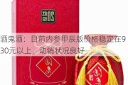 酒鬼酒：目前内参甲辰版价格稳定在930元以上，动销状况良好