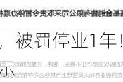 伯嘉基金再次违规，被罚停业1年！部分终止代销基金产品仍在***展示