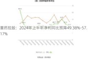 重药控股：2024年上半年净利同比预降49.38%-57.17%