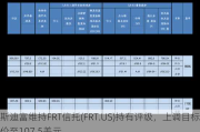 斯迪富维持FRT信托(FRT.US)持有评级，上调目标价至107.5美元