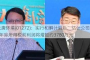 ***环境(01272)：实行和解***后，估计公司2024年除所得税前利润将增加约3780万元