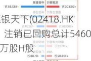 德银天下(02418.HK)：注销已回购总计5460.6万股H股