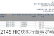 上美股份(02145.HK)获执行董事罗燕增持30.8万股