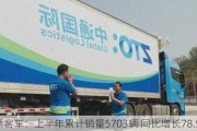 中通客车：上半年累计销量5703辆 同比增长78.55%