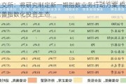 上交所：将研究制定新一期指数业务行动方案 构建完善指数化投资生态