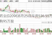 先声药业(02096)6月25日斥资536.55万港元回购95万股