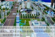 建研设计：公司在装配式建筑、绿色低碳建筑、建筑智能化、数字化设计等新领域持续加强科研创新投入，强化技术创新能力