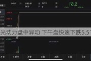 阳光动力盘中异动 下午盘快速下跌5.51%