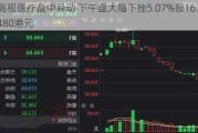 高视医疗盘中异动 下午盘大幅下挫5.07%报16.480港元