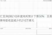 衍汇亚洲(08210)年度纯利预计下滑50%：交易量下降导致收益减少约210万港元