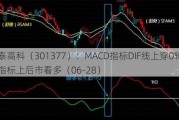 鼎泰高科（301377）：MACD指标DIF线上穿0轴-技术指标上后市看多（06-28）