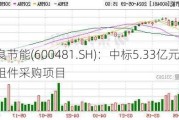 双良节能(600481.SH)：中标5.33亿元光伏电池组件采购项目