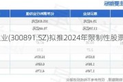 惠云钛业(300891.SZ)拟推2024年限制性股票激励计划