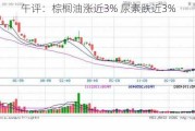 午评：棕榈油涨近3% 尿素跌近3%