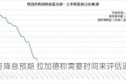 挫伤7月降息预期 拉加德称需要时间来评估通胀的不确定性