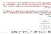 锦龙股份:重大资产出售报告书（草案）