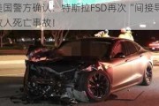 美国警方确认：特斯拉FSD再次“间接导致”致人死亡事故！