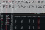 金价坐火箭，为什么劝你关注有色？四川黄金等3股触及涨停，紫金矿业再刷新高，有色龙头ETF(159876)暴拉4%！