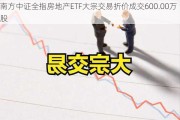 南方中证全指房地产ETF大宗交易折价成交600.00万股