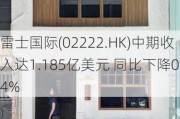 雷士国际(02222.HK)中期收入达1.185亿美元 同比下降0.4%