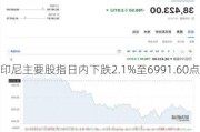 印尼主要股指日内下跌2.1%至6991.60点