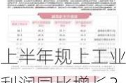 上半年规上工业利润同比增长3.5% 消费品、装备制造业盈利明显改善