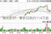 海优新材：累计回购约114万股