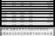 富乐德:监事会关于公司2024年限制性股票激励***部分预留授予激励对象名单（截至授予日）的核查意见