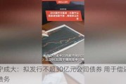 辽宁成大：拟发行不超30亿元公司债券 用于偿还有息债务