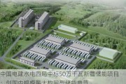 中国电建水电四局中标50万千瓦新疆储能项目：创国内规模最大构网型储能典范