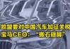 欧盟临时对华开征，宝马CEO：死路一条