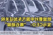 欧盟临时对华开征，宝马CEO：死路一条