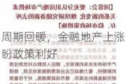 周期回暖，金融地产上涨盼政策利好