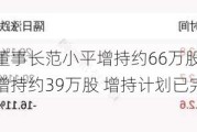 莱尔科技：董事长范小平增持约66万股 董事兼副总经理龚伟全增持约39万股 增持计划已完成