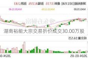 湖南裕能大宗交易折价成交30.00万股