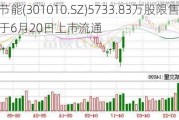 晶雪节能(301010.SZ)5733.83万股限售股将于6月20日上市流通