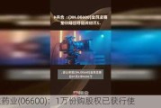 赛生药业(06600)：1万份购股权已获行使