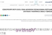 高视医疗(02407)7月16日斥资22.73万港元回购1.91万股