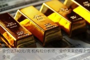 金价达740元/克 机构和分析师：金价未来仍有上涨空间