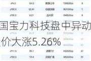 中国宝力科技盘中异动 股价大涨5.26%