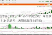 中国水务(00855.HK)公布年度业绩：纯利跌17.4%至15.34亿港元，末期息每股15港仙