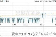 爱帝宫(00286)拟“40并1”合并股份