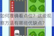 如何准确看点位？这些观察方法有哪些优缺点？