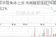 鸿海系早盘集体上涨 鸿腾精密涨超3%富智康集团涨超2%