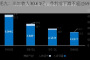 九毛九：半年收入30.64亿，净利润下滑不超过69.8%